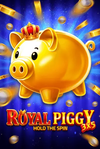 3x5 Royal Piggy: Hold the Spin hos Huzzlin